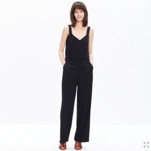 Madewell Black Carroll Tank Jumpsuit